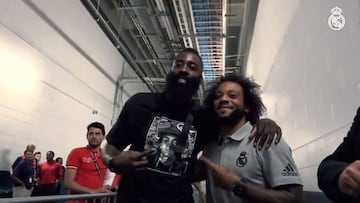 La inesperada reacción de Marcelo cuando James Harden le dice que es su fan