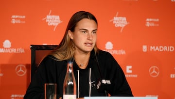 04/05/23 MUTUA MADRID OPEN DE TENIS
RUEDA DE PRENSA ARYNA SABALENKA








