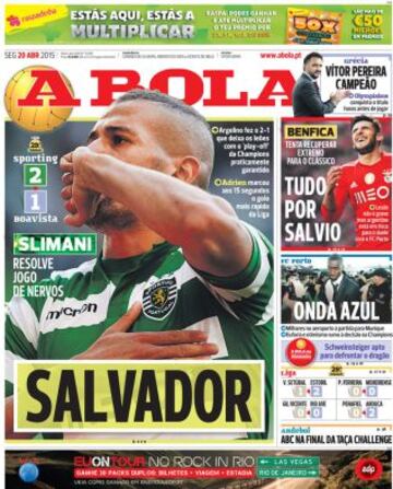 Portadas de la prensa deportiva