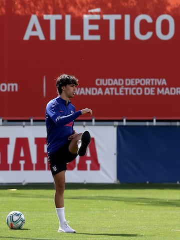 El primer entrenamiento del Atleti tras el parón