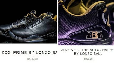 Ball pone a la venta su línea de zapatilla: 995$, sin debutar en la NBA