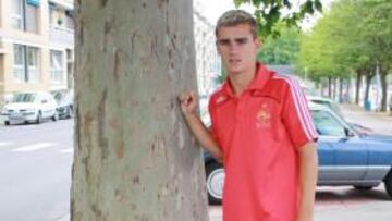 <b>IMPACIENTE. </b>Griezmann posa en la concentración francesa.