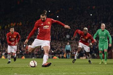 Ibrahimovic scores from the spot to bring up his hat trick