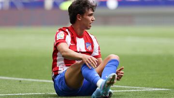 Jo&atilde;o F&eacute;lix, lesionado durante el Atl&eacute;tico-Espanyol.