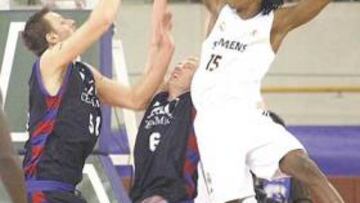 <b>MALA TARDE. </b>Gelabale no mostró el acierto habitual en el Real Madrid.