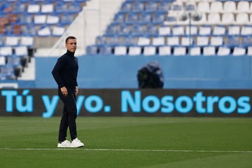 Borja Jiménez, en la previa del partido ante el Real Madrid. 