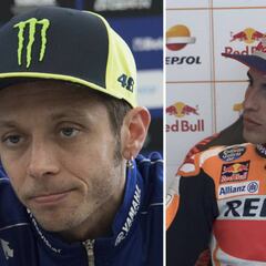 Rossi a Márquez: "Yo tiré a 4 en 20 años, tú a 5 en una carrera"