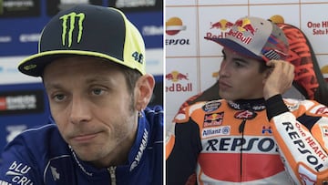 Rossi a Márquez: "Yo tiré a 4 en 20 años, tú a 5 en una carrera"