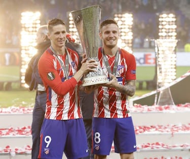 El Atl¨¦tico presumi¨® de cantera en la final de la Europa League