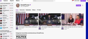 Twitch suspende la cuenta de Donald Trump para evitar “más violencia”