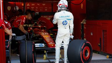 Formula One F1 - Monaco Grand Prix - Circuit de Monaco, Monaco - May 23, 2025 Ferrari's Charles Leclerc after practice REUTERS/Stephanie Lecocq