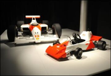 McLaren MP4/4 de Senna, ídolo del asturiano. 