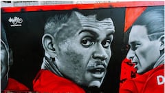 Mural de Luis Díaz en Anfield