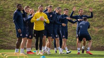 El Girona se prepara para afrontar un mes de Primera