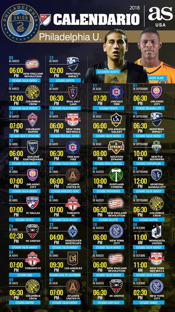 El 19 de mayo el Real Salt Lake llegar¨¢ al Talen Energy Stadium, casa de Philadelphia Union.