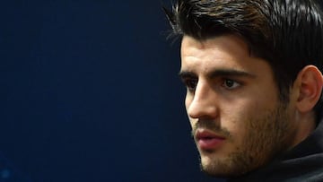 El delantero español del Chelsea, Álvaro Morata.
