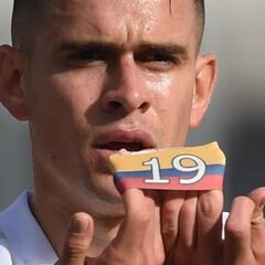Rafael Santos Borré dedica su gol ante Aldosivi a Colombia
