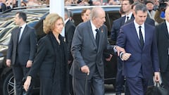 La familia real española acude al funeral de Constantino II de Grecia