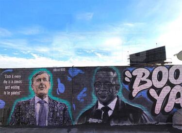 Craig Sager immortalized in a mural in Los Ángeles
