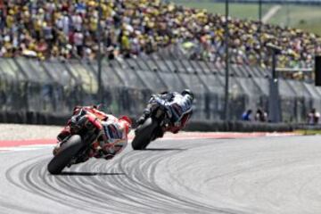 El final del GP de Italia, en el circuito de Mugello, fue uno de los más ajustados que se recuerda con Márquez en segunda posición a 19 milésimas de Lorenzo.