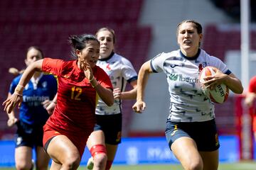 Eva Aguirre, en el partido contra China. 