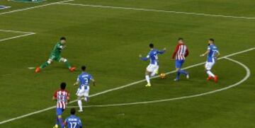 Fernando Torres marca el 2-0 para el Atlético de Madrid ante el Leganés.