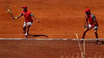 Los tenistas colombianos Robert Farah y Juan Sebasti&aacute;n Cabal.