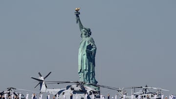 The US no longer represents French values, according to one Euro-deputy, and for that reason the New York landmark should be returned.