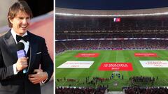 Im&aacute;genes de Tom Cruise y del Wanda Metropolitano el d&iacute;a de su inauguraci&oacute;n.