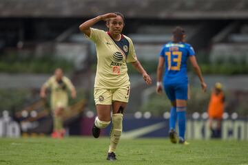 La futbolista de 19 años es una de las pilares en el ataque del América tras disputar 14 partidos en el torneo anterior.