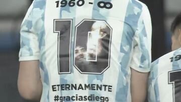 La selecci&oacute;n argentina Sub-23 sali&oacute; con una camiseta especial ante Jap&oacute;n y guard&oacute; un minuto de silencio por las muertes de los tres astros fallecidos. Adem&aacute;s, se colocaron pancartas en honor a los mismos.