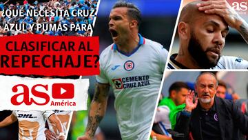 What do Cruz Azul and Pumas need to make the playoffs?