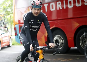 Rafa Valls antes de comenzar la cuarta etapa 