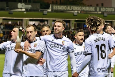 El Ceuta frena al Almería en el partido más largo del año
