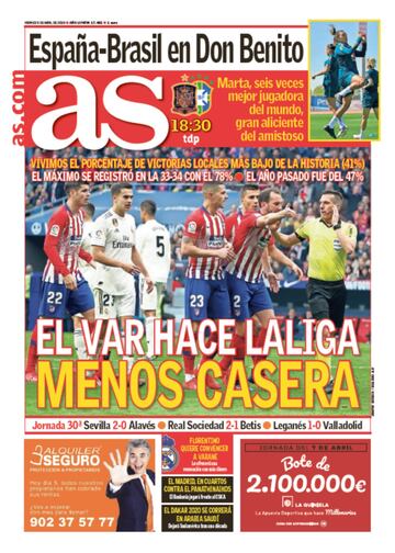 Las portadas de AS de abril