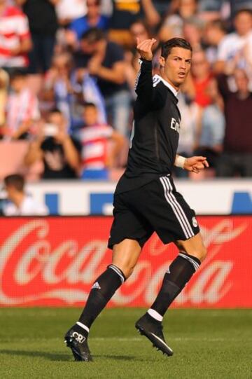 Cristiano Ronaldo celebra el 0-1.