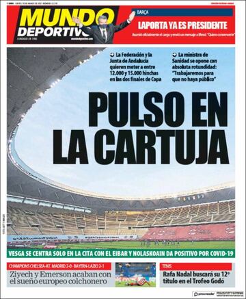 "Funeral en Londres"... las portadas deportivas de hoy