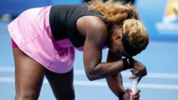 Reacci&oacute;n de Serena Williams en el partido ante Ivanovic.