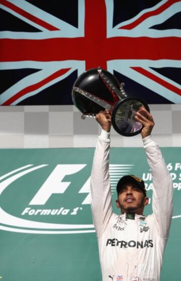 Lewis Hamilton, ganador de la carrera.