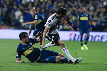 Foto del partido River Plate vs Boca Juniors correspondiente a la Final de vuelta de la Copa Libertadores 2018 celebrado en el estadio Santiago Bernabeu en Madrid, Espana.



EN LA FOTO:



Photo of the River Plate vs Boca Juniors match corresponding to the Copa Libertadores 2018 Final Final held at the Santiago Bernabeu stadium in Madrid, Spain.



IN THE PHOTO: