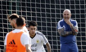 Barcelona 01Junio 2018, Espaa
Previa al Mundial 2018
Entrenamiento de la seleccion Argentina Ciudad Deportiva Joan Gamper, Barcelona.
Jorge Sampaoli DT
Foto Ortiz Gustavo
