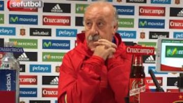 Vicente del Bosque en rueda de prensa.