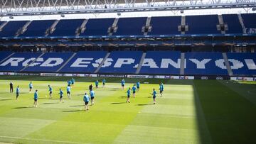 FUTBOL 2019-2020
 Entrenamiento RCD Espanyol previo a partido de Europa League contra Wolverhampton
 
 Foto: Rodolfo Molina