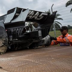 Haas reclama 560.000 euros por el accidente de Grosjean