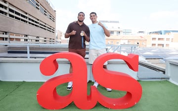 23/09/24 LOS BOXEADORES DE LA SELECCION OLIMPICA ESPAÑOLA AYOUB GHADFA Y ENMANUEL REYES VISITAN LA REDACCION DE AS

 BOXEO ENTREVISTA 