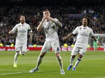 Kroos adelantó al Real Madrid. 2-1.