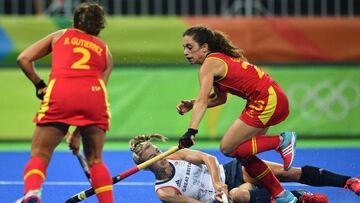 España 1 Gran Bretaña 3. Hockey.