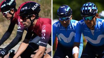 Movistar e Ineos se miden en la contrarreloj por equipos del Tour.