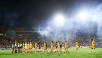 Panorámica del Estadio Universitario previo a la semifinal de ida contra Rayadas.