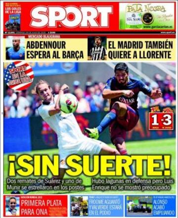 Portadas de la prensa deportiva